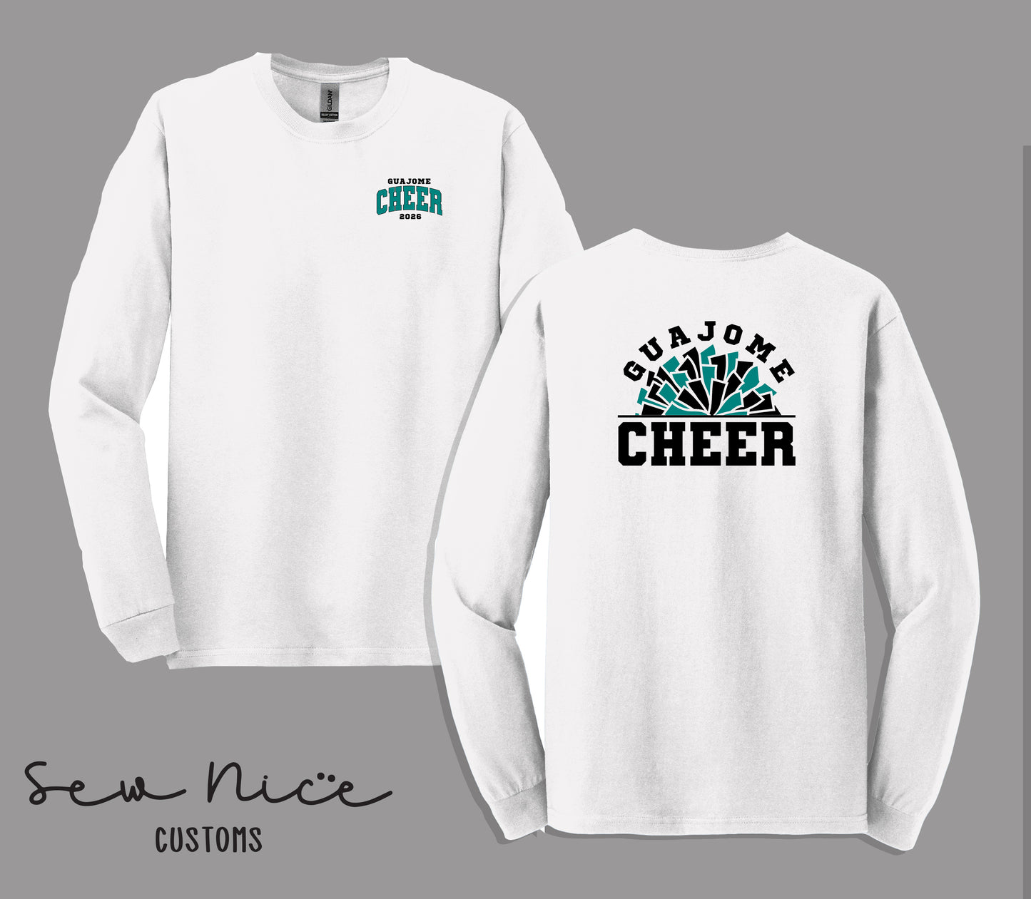 Guajome Pom Pom Cheer- Unisex Adult/Youth Long Sleeve