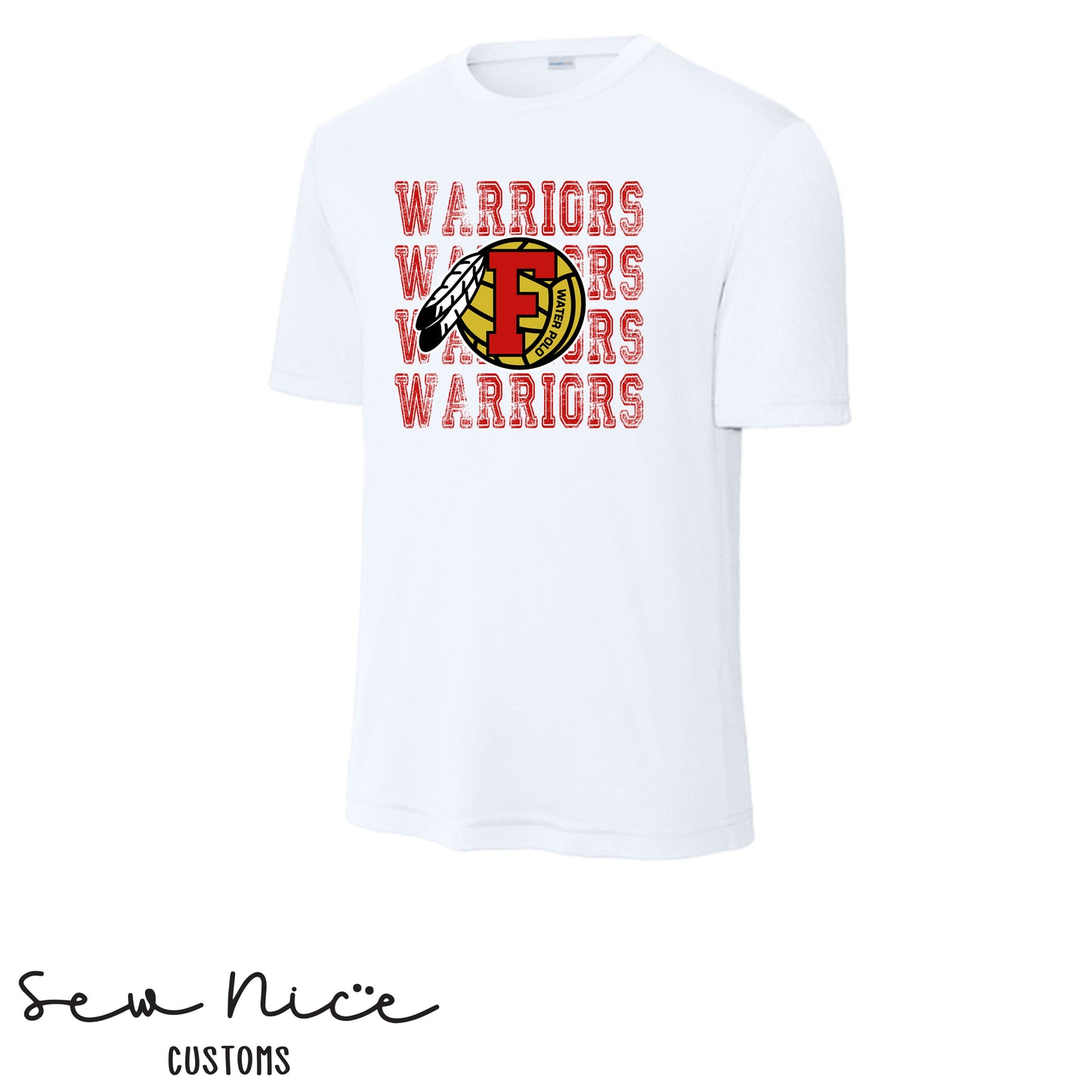 Warriors Stacked FHS Water Polo- Unisex Adult/Youth Dri Fit Shirt