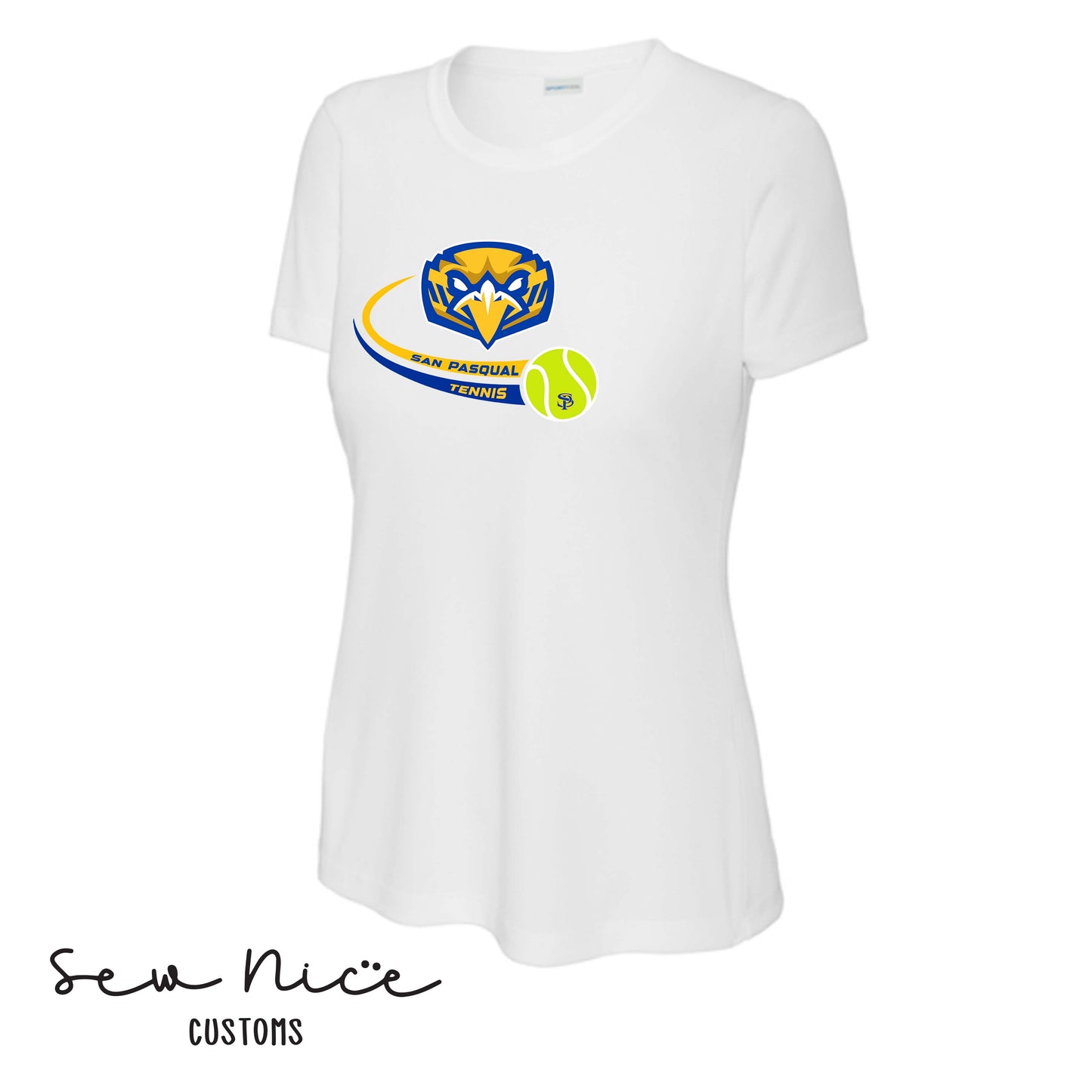 SP Eagles Swoosh Tennis- Ladies Dri Fit Shirt