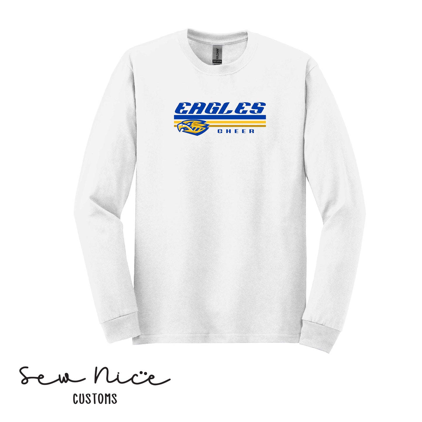 SP Eagles Lines Cheer- Unisex Adult/Youth Long Sleeve Shirt