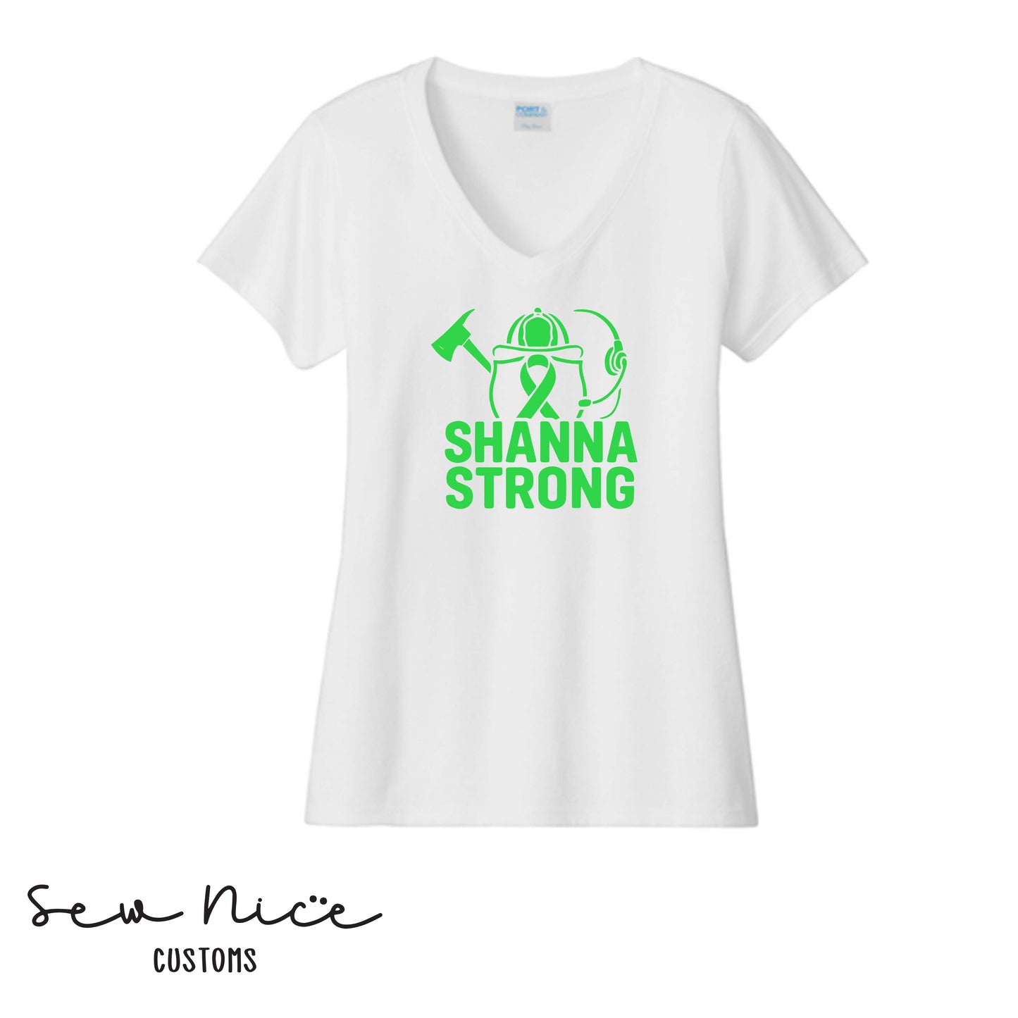 Shanna Strong Women's V-Neck Shirt
