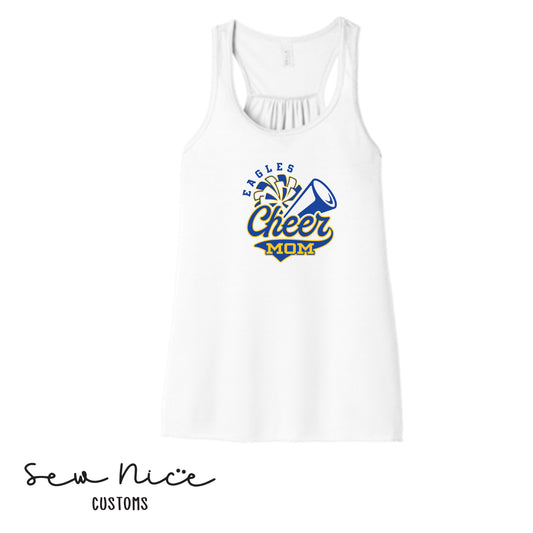 Eagles Cheer Mom- Ladies Bella Canvas Flowy Tank Top