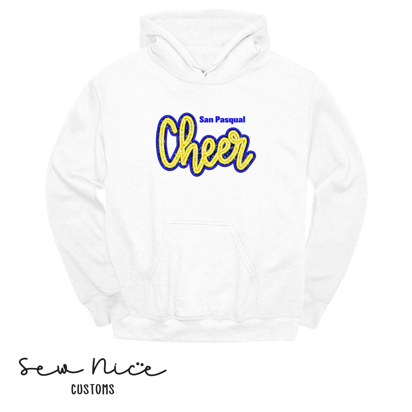 SP Cheer Embroidered Applique-Unisex Adult/Youth Hoodie