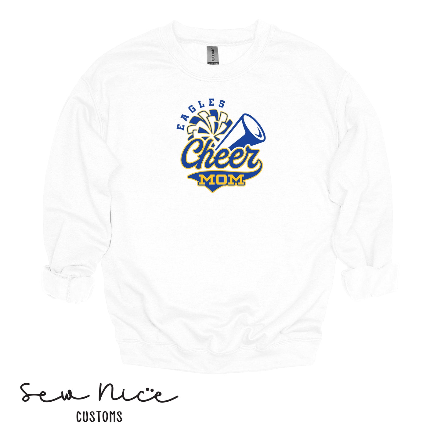 Eagles Cheer Mom- Unisex Crewneck Sweatshirt