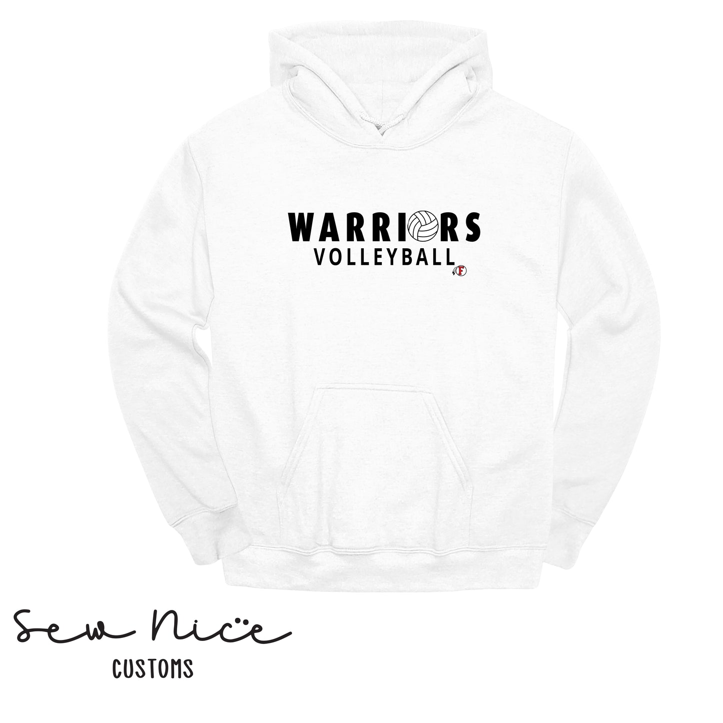 Warriors Ball Volleyball- Unisex Adult/Youth Hoodie