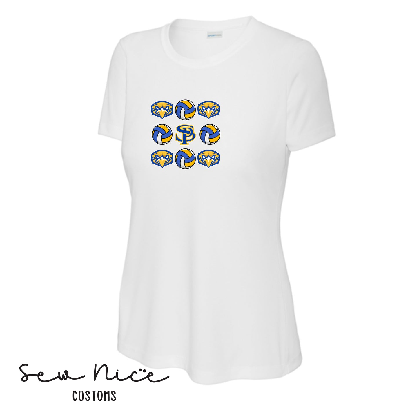 SP Mascot Volleyball Ladies Dri Fit Shirt