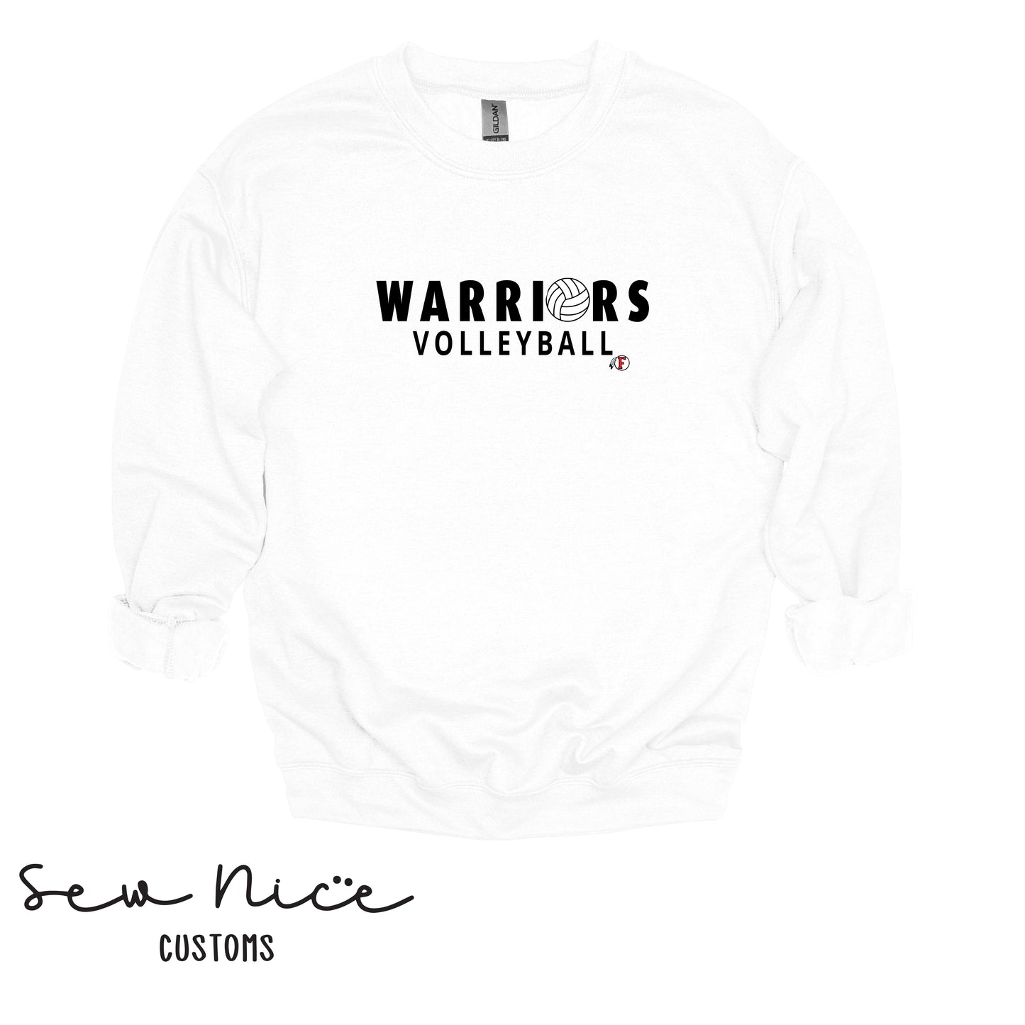 Warriors Ball Volleyball- Unisex Adult/Youth Crewneck Sweatshirt