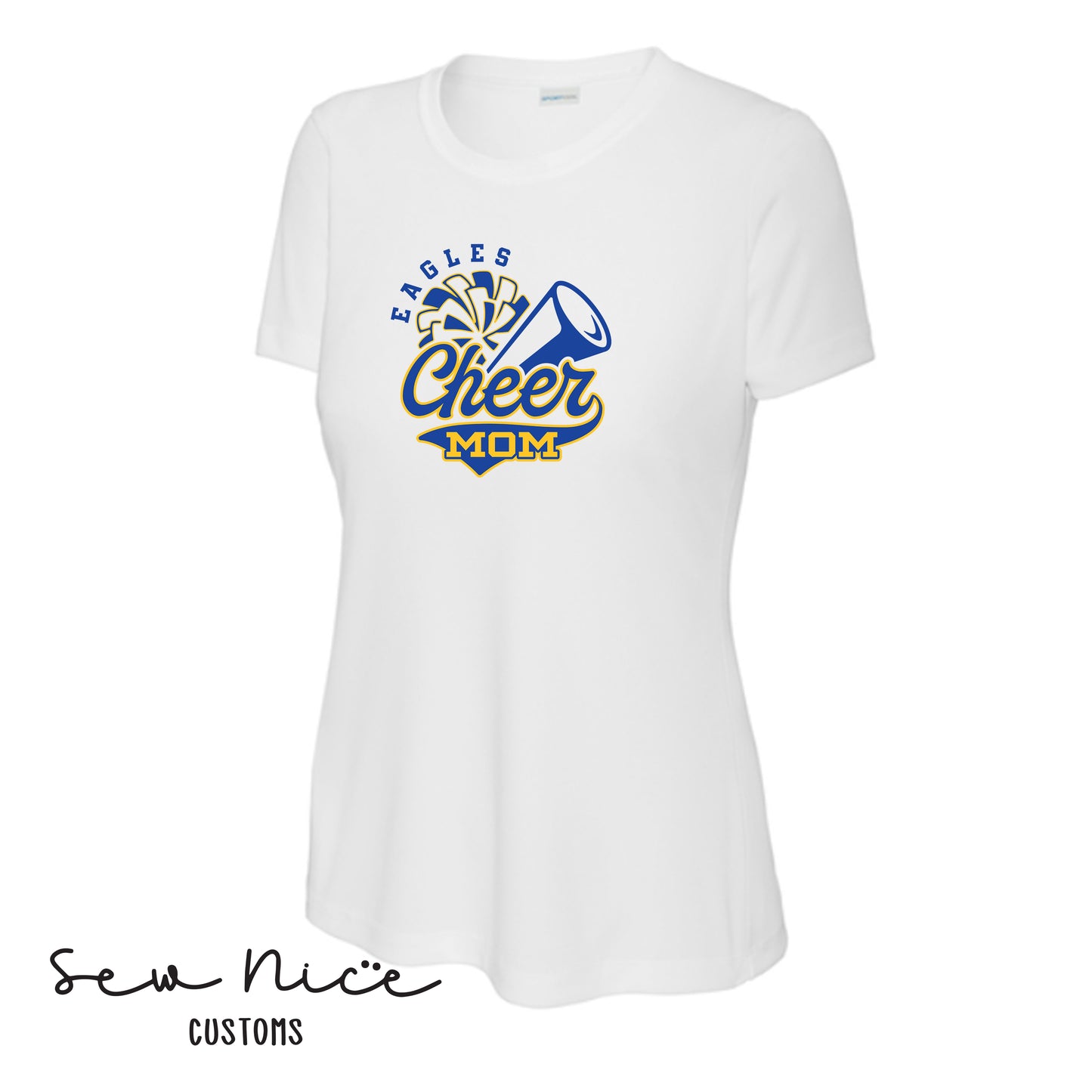 Eagles Cheer Mom- Ladies Dri Fit Shirt