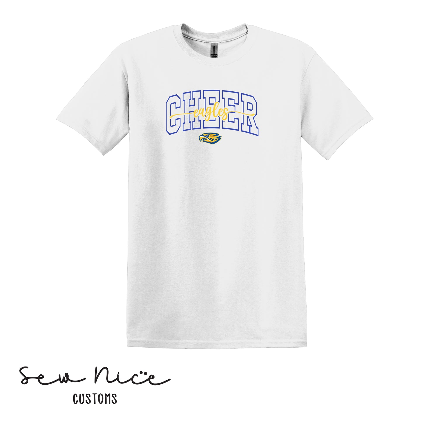 CHEER Eagles Script- Unisex Adult/Youth T-Shirt