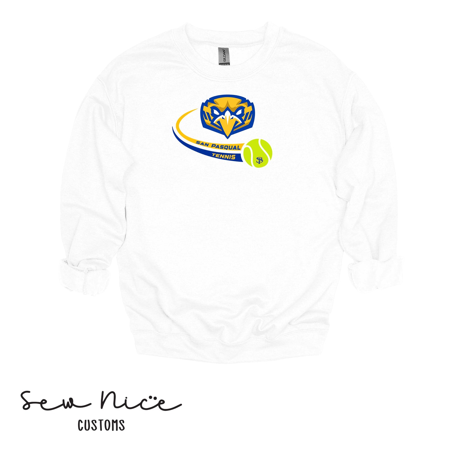 SP Eagles Swoosh Tennis- Unisex Adult/Youth Crewneck Sweatshirt