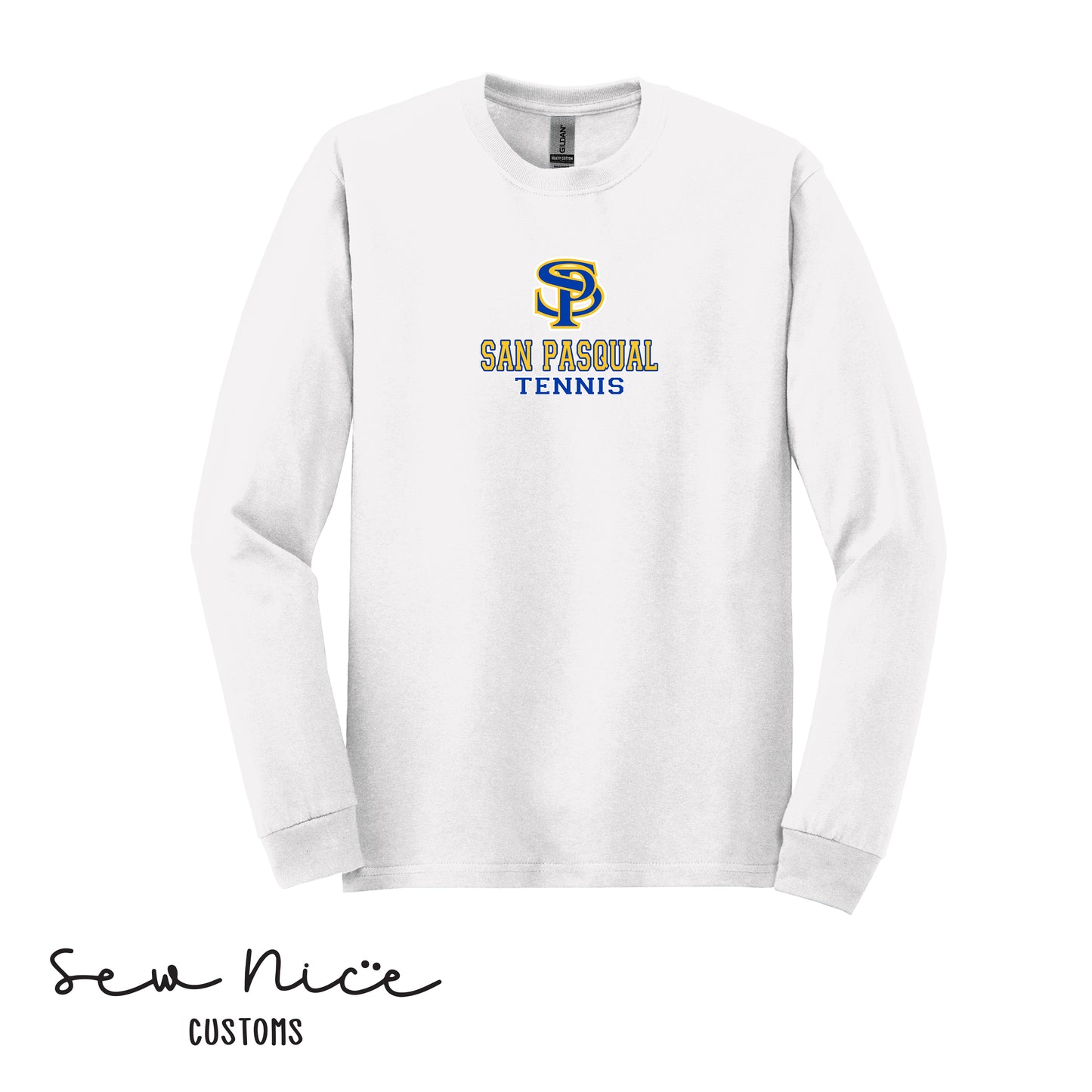 SP San Pasqual Tennis-Unisex Adult/Youth Long Sleeve Shirt