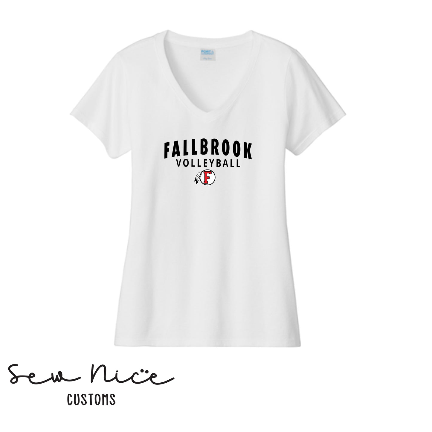Fallbrook Arch Volleyball - Ladies V-Neck