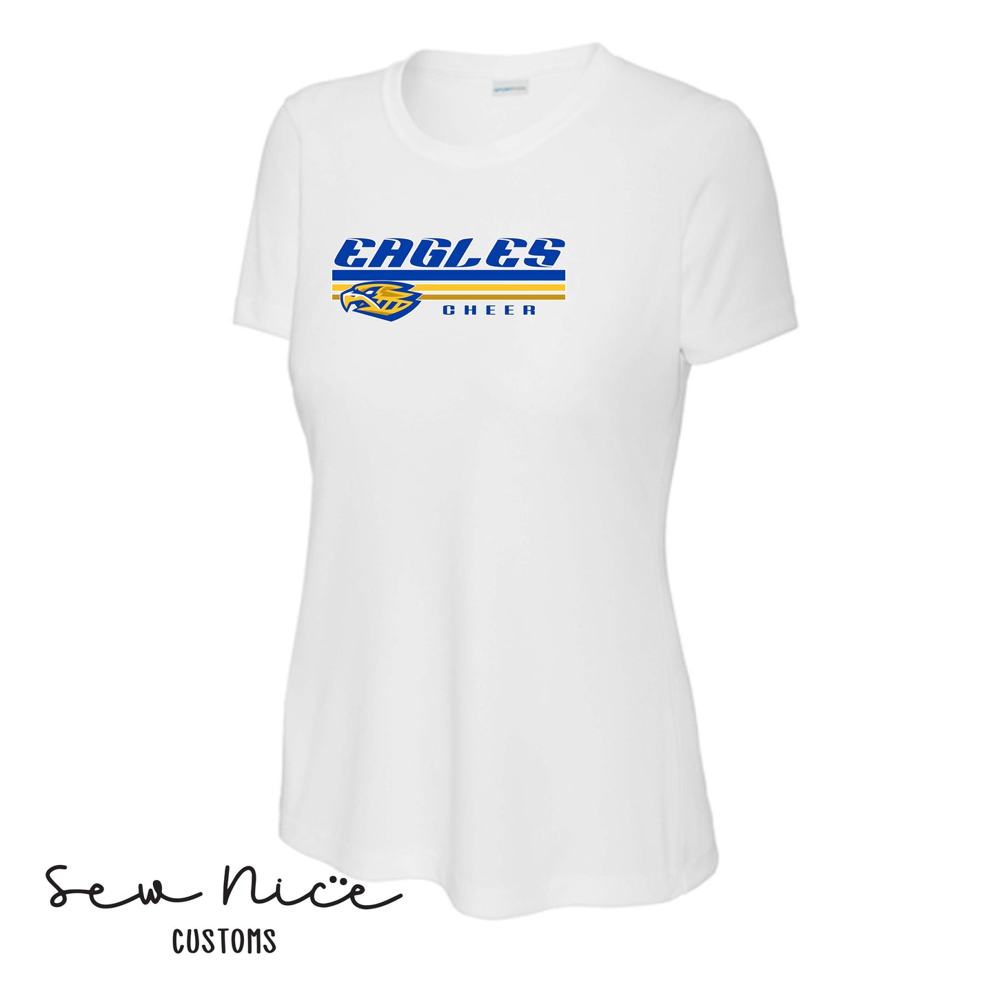SP Eagles Lines Cheer- Ladies Dri Fit Shirt