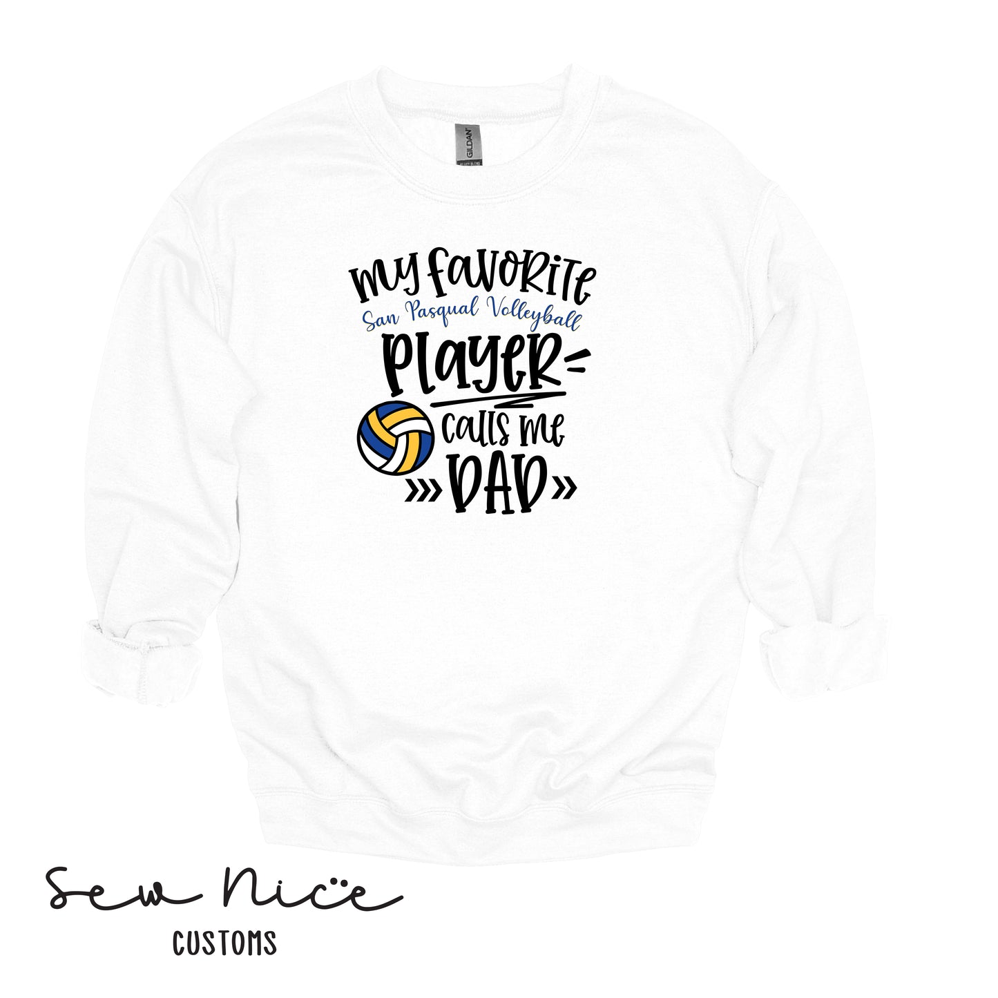 SP Volleyball-My Fav SP Player Calls Me.. *Custom Options* Adult/Youth Unisex Crewneck Sweatshirt