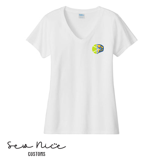 SP Eagle Tennis Ball- Ladies V-Neck Shirt