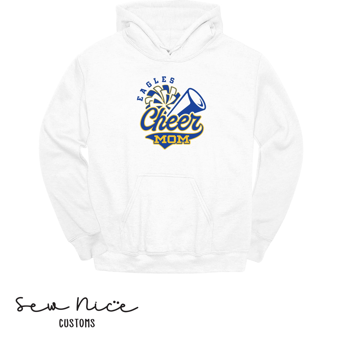 Eagles Cheer Mom- Unisex Adult Hoodie