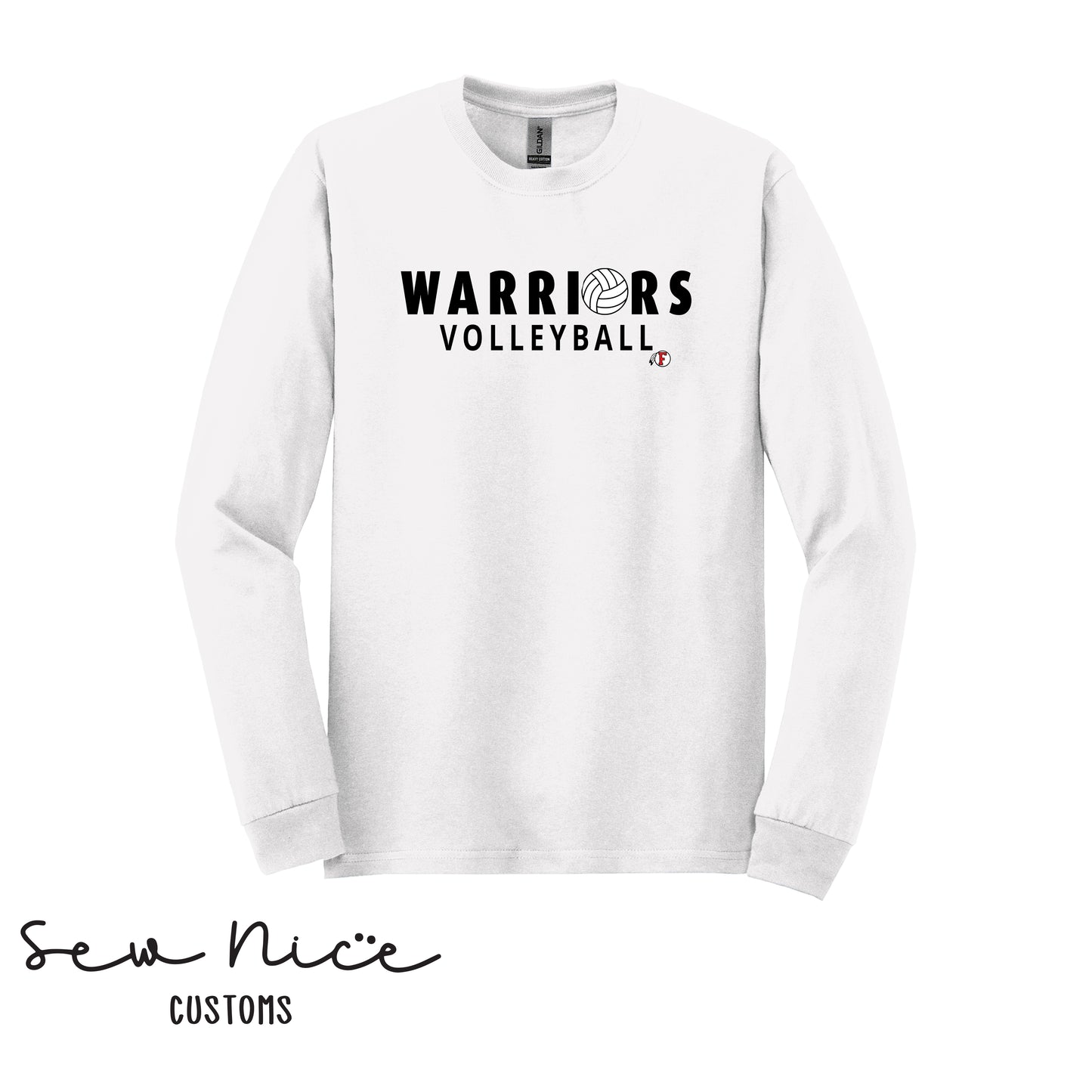 Warriors Ball Volleyball -Unisex Adult/Youth Long Sleeve Shirt