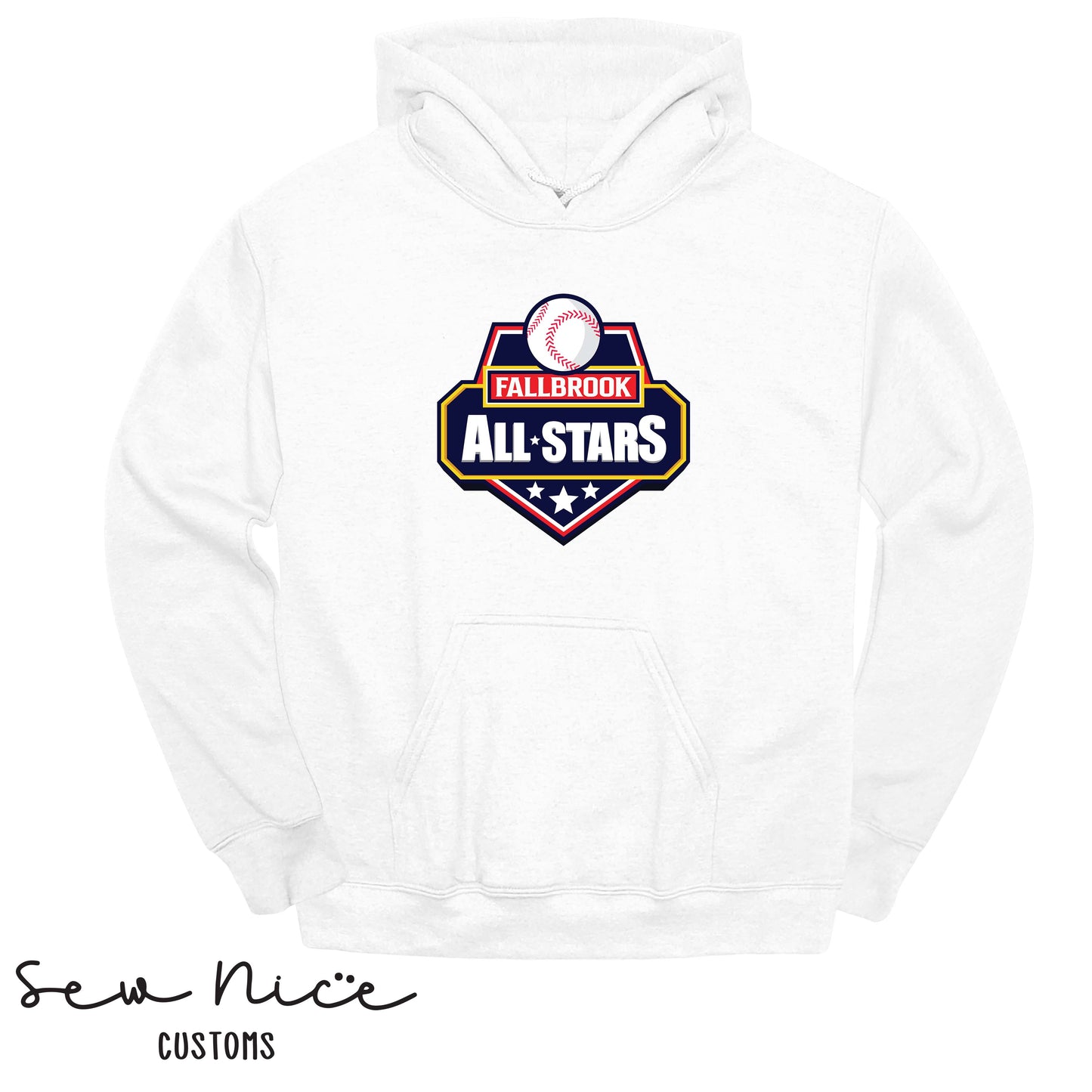 Fallbrook All Star Logo - Unisex Cotton Hoodie