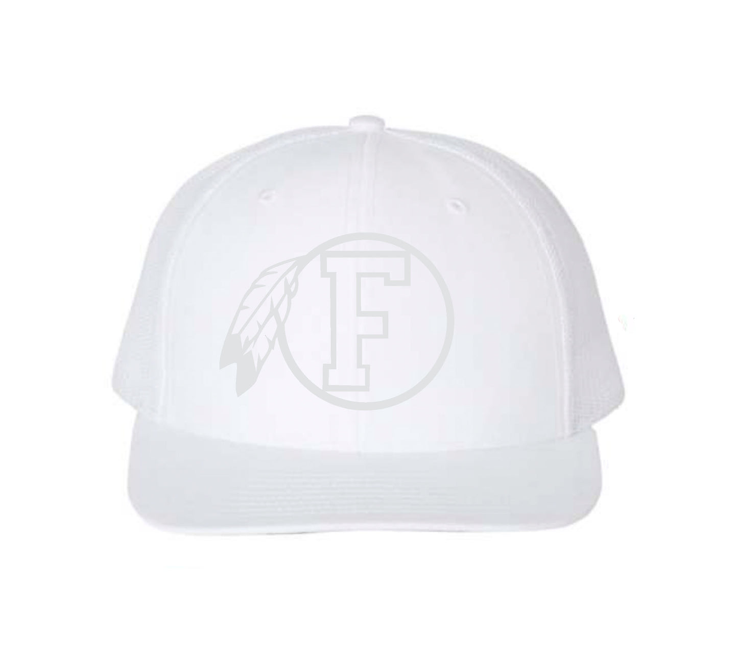 Fallbrook Embroidered WHITE OUT 3D Puff Hat -FPW CHEER