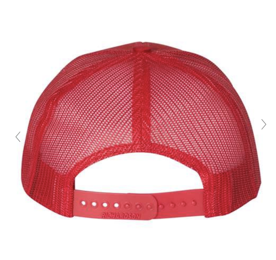 Fallbrook Embroidered RED OUT 3D Puff Hat-FPW CHEER