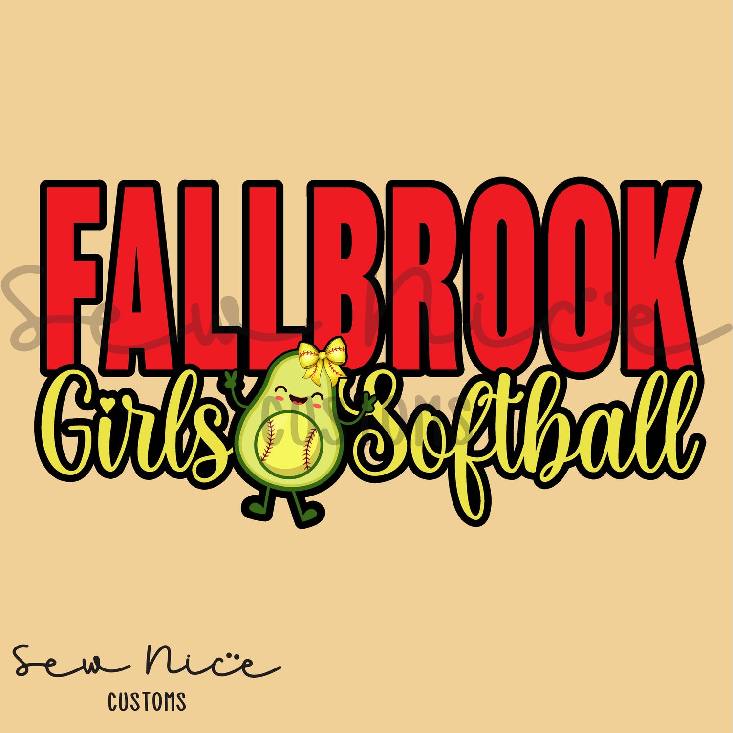Fallbrook Girls Softball Avo Text