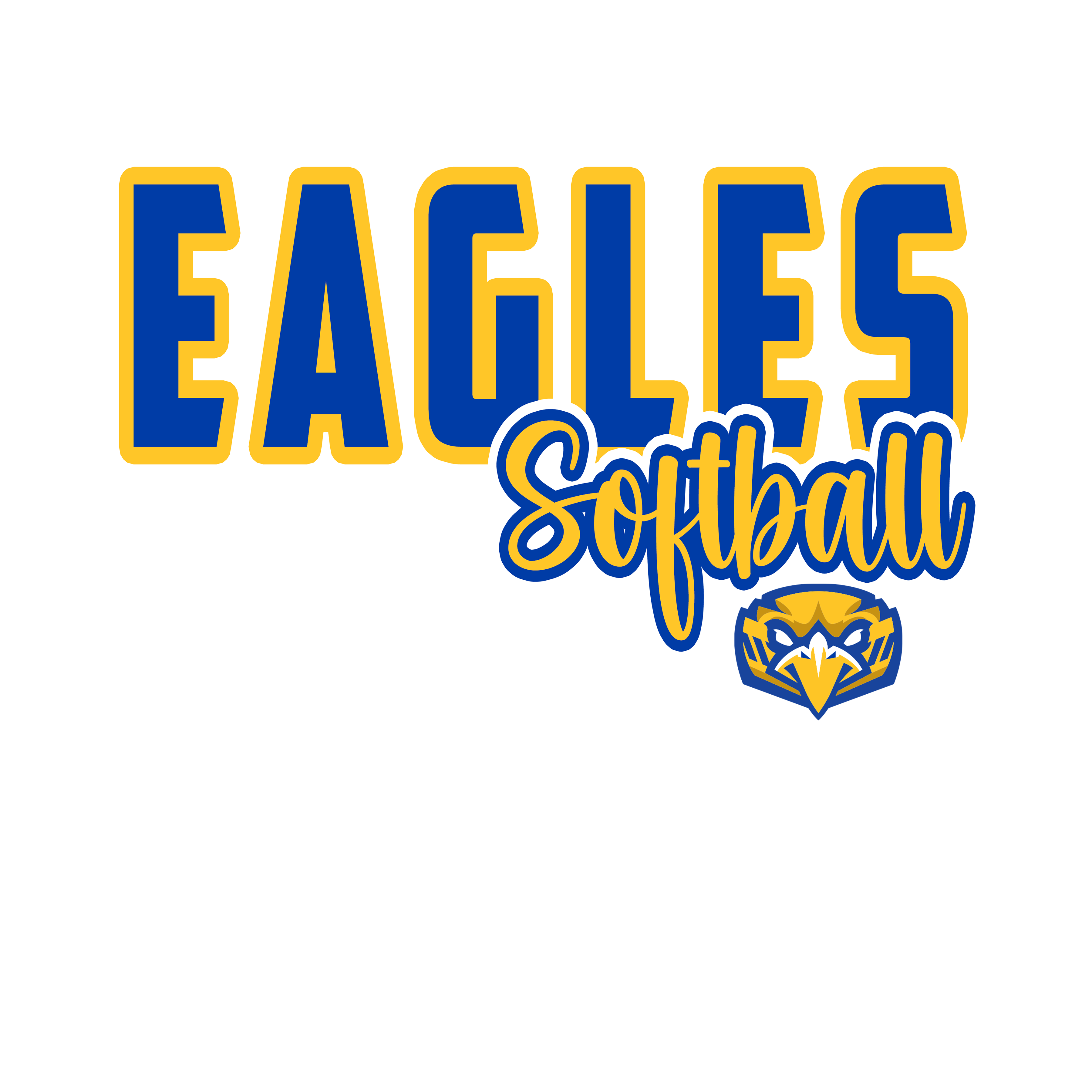 Softball Script Eagles Softball Script – Sew Nice Customs