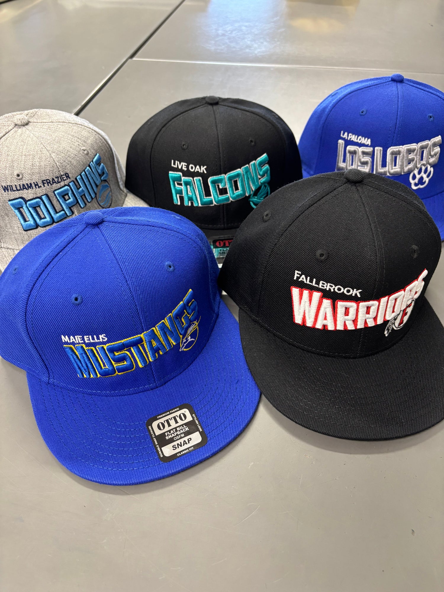 NBA Inspired 3D Puff Hats