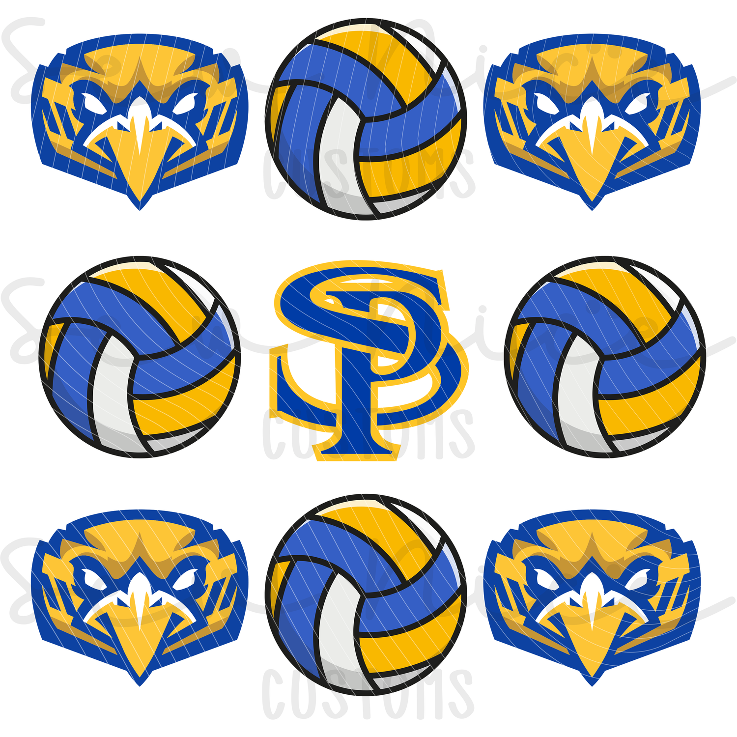 SP Mascot Volleyball