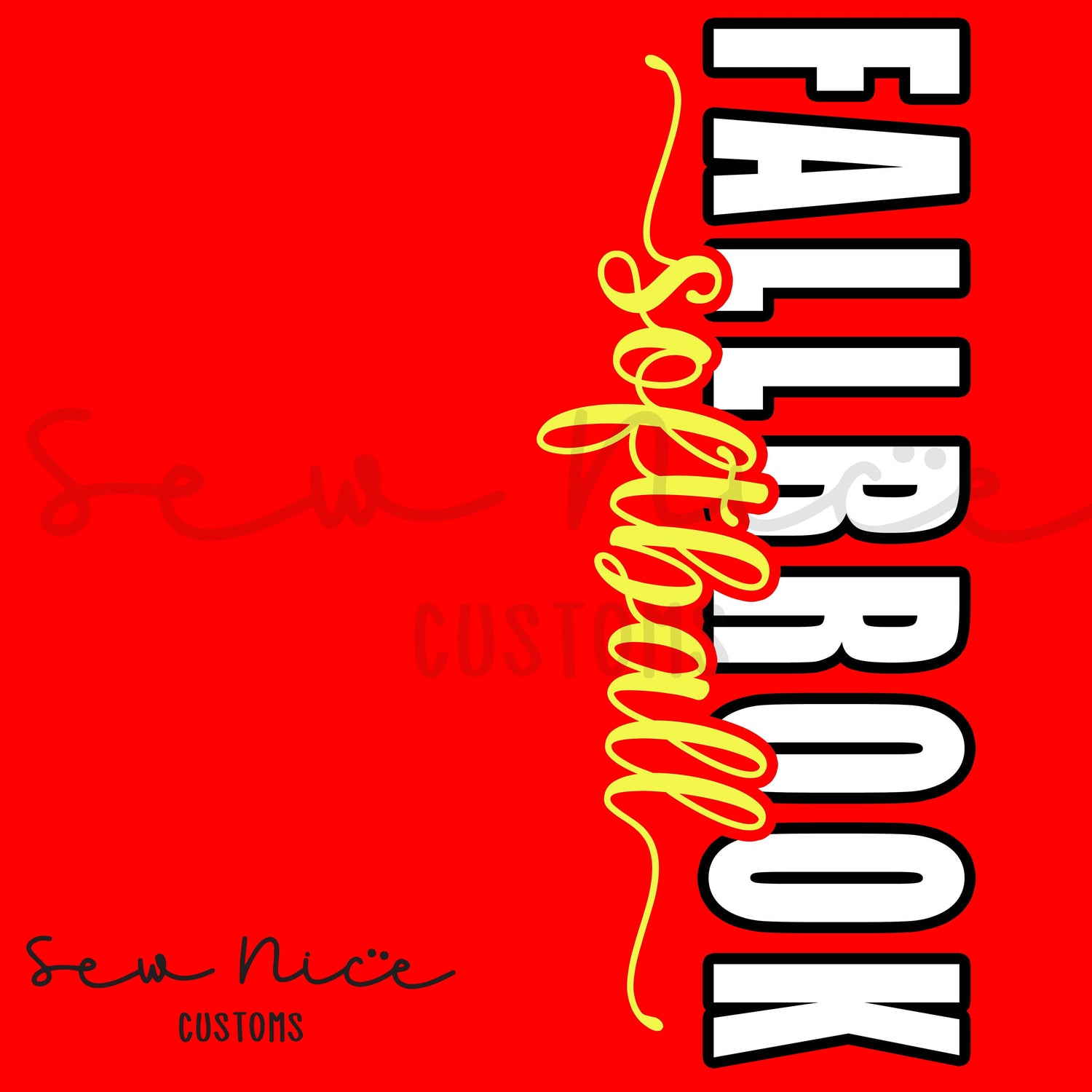 Fallbrook Softball Side Design