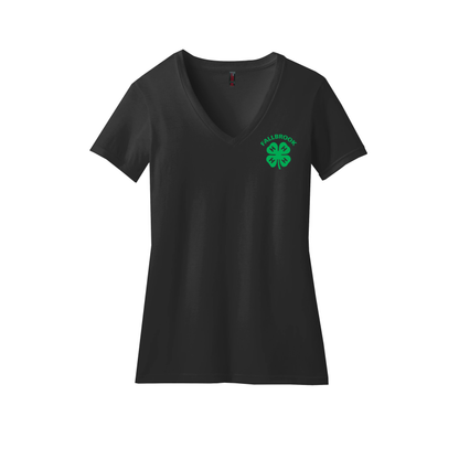 Clover 4-H LADIES V-Neck - Left Chest ONLY