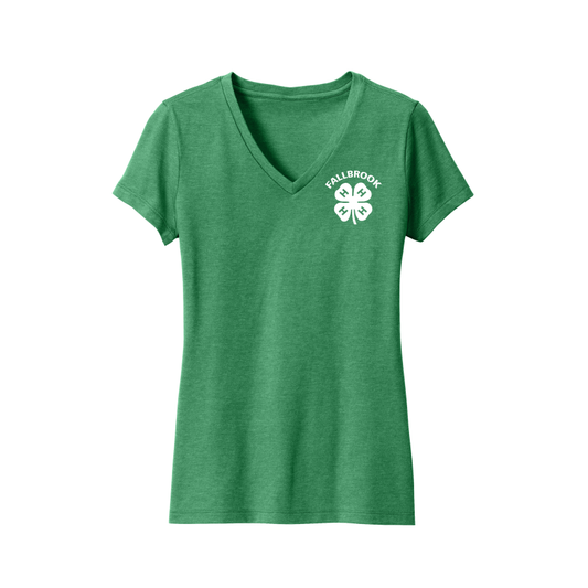 Clover 4-H LADIES V-Neck - Left Chest ONLY