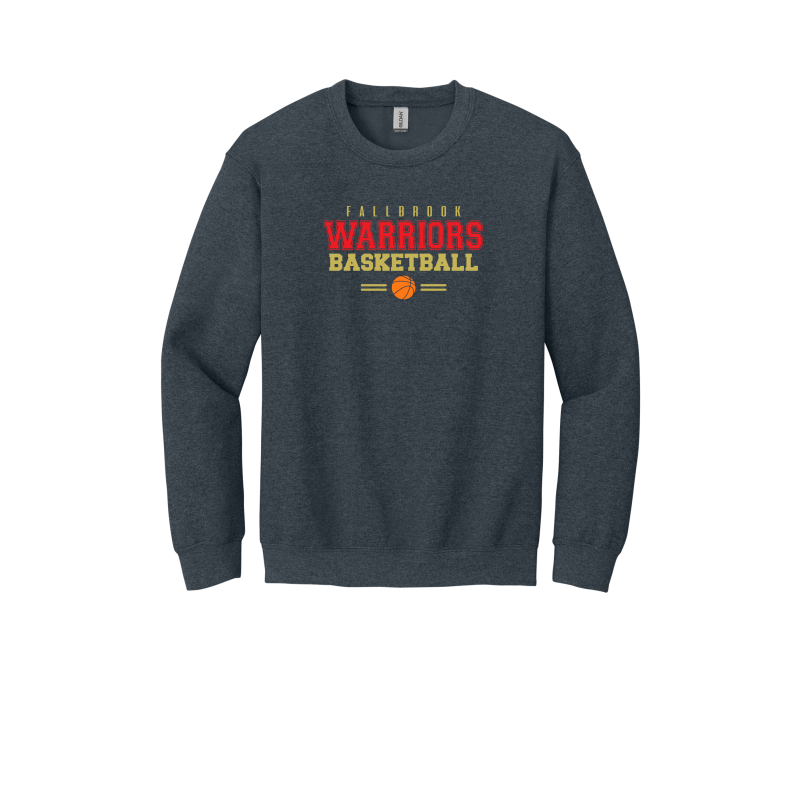 Fallbrook Warriors Basketball -YOUTH Unisex Crewneck Sweatshirt