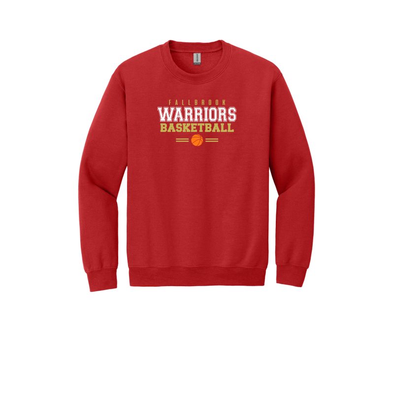 Fallbrook Warriors Basketball -YOUTH Unisex Crewneck Sweatshirt