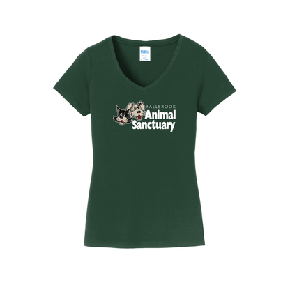 FAS- Women's V-Neck Shirt - Front Design Only