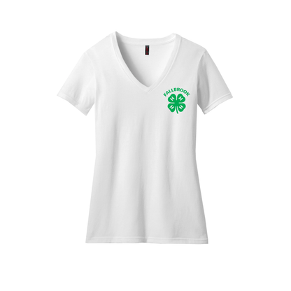 Clover 4-H LADIES V-Neck - Left Chest ONLY