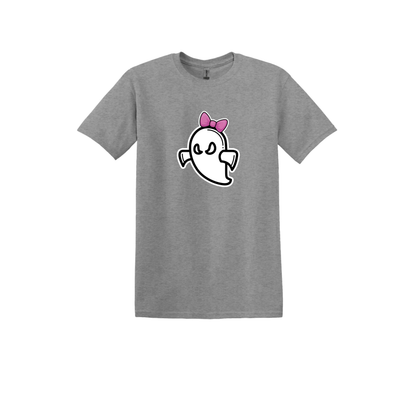 YOUTH- Ghost with Bow Softball Design