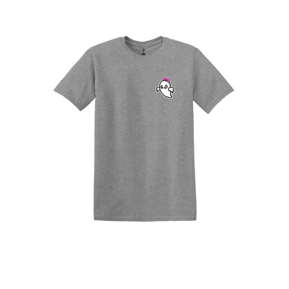 Ghost Softball Unisex Adult/Youth T-Shirt (With Bow)