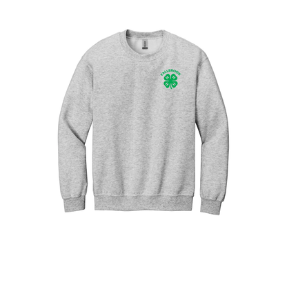 Embroidered Clover 4H ADULT Crewneck Sweatshirt (No back design)