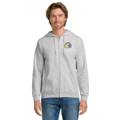 Embroidered ELOP Unisex Full Zip Hoodie