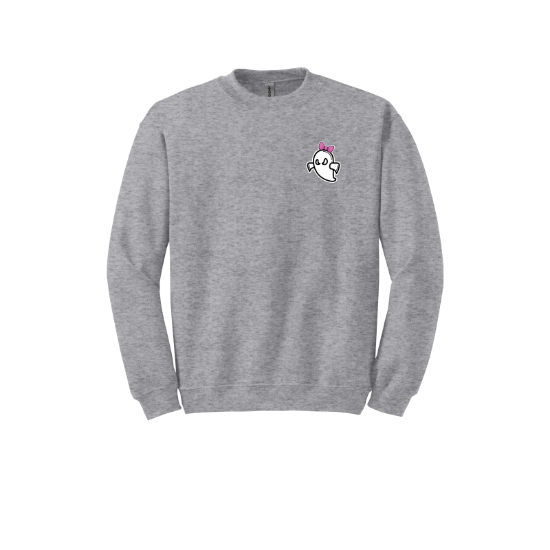 Ghost Softball Adult/Youth Crewneck Sweatshirt (With Bow)