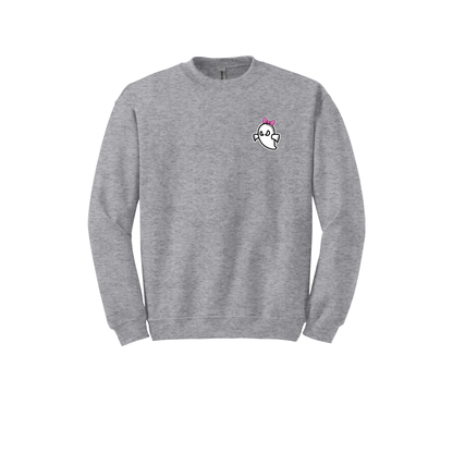 Ghost Softball Adult/Youth Crewneck Sweatshirt (With Bow)