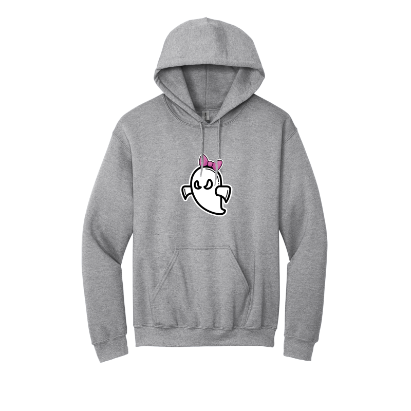 Ghost with Bow -Adult/Youth Unisex Hoodie