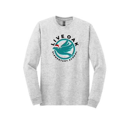 Live Oak Elementary Logo with Santa Hat (Shirt/Long Sleeve/Crewneck/Hoodie)