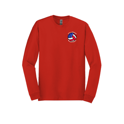 American Flag Volleyball - Long Sleeve Shirt
