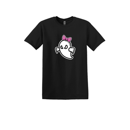 Ghost Softball Unisex Adult/Youth T-Shirt (With Bow)
