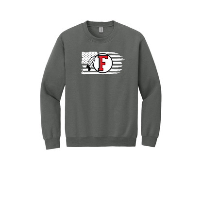 American Flag- Dreamcatcher- FRONT ONLY- ADULT Crewneck Sweatshirt
