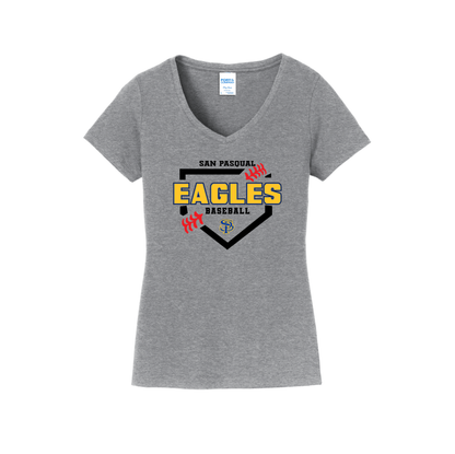 SP Eagles Plate Women's V-Neck Shirt