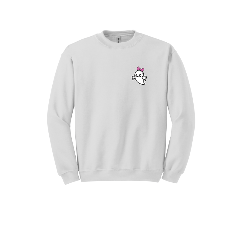 Ghost Softball Adult/Youth Crewneck Sweatshirt (With Bow)