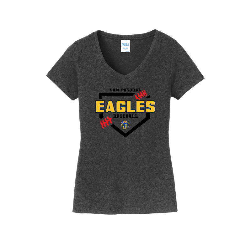 SP Eagles Plate Women's V-Neck Shirt