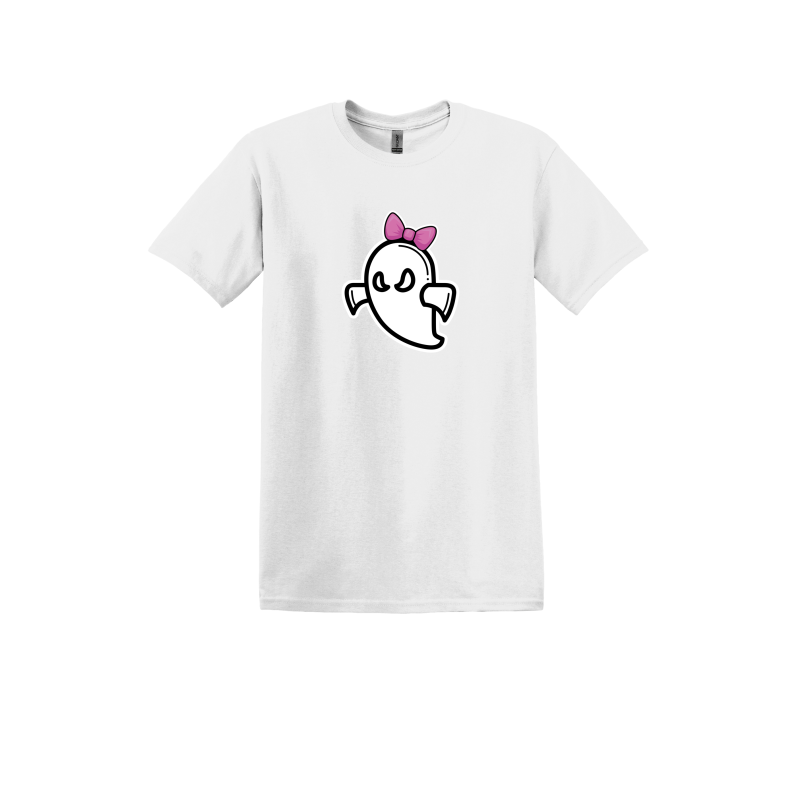 Ghost with Bow Softball TODDLER T-Shirt